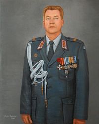 Hämeen Rykmentin komentaja 2007, muotokuvamaalaus, öljyväri.