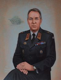 Pohjois-Suomen Sotilasläänin komentaja 2013, muotokuvamaalaus, öljyväri.